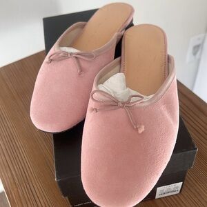 J.Crew Suede Mule Ballet Shoes - Dark Mauve